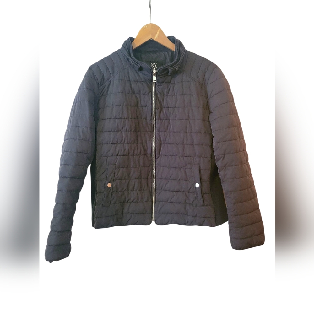 Size L New York & Company Black Puffer Jacket